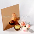 Super Mirror Gold Rose Stainless Steel Sheet     