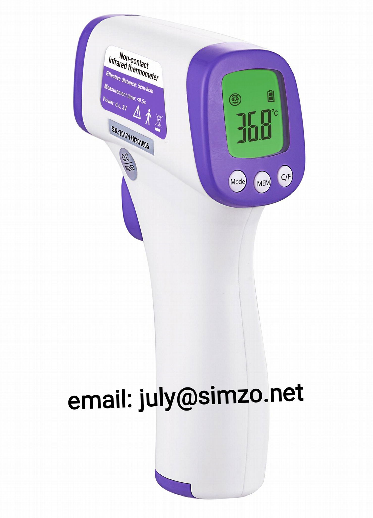 Simzo small  baby thermometer CE  ISO 2