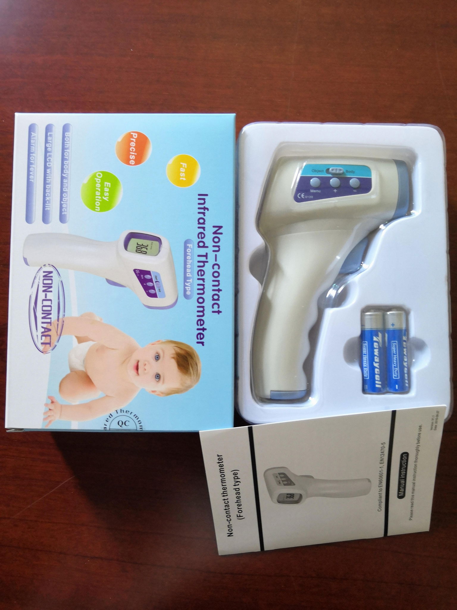 hot product CE approved non-contact forehead thermometer for baby and adult 4