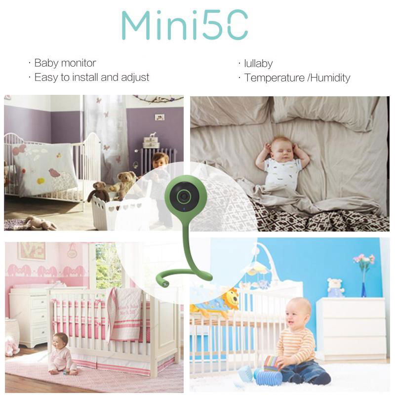 Larkkey Smart Home Alexa Wifi Smart Baby Monitor Camera 2