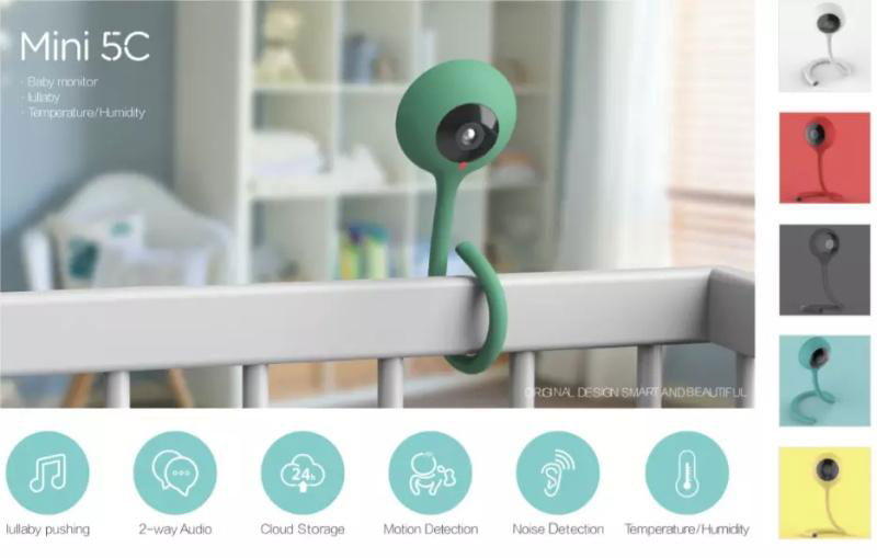 Larkkey Smart Home Alexa Wifi Smart Baby Monitor Camera 5