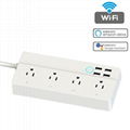 Larkkey Smart Home Alexa Wifi Smart Power Strip With USB Ports