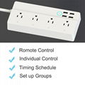 Larkkey Smart Home Alexa Wifi Smart Power Strip With USB Ports 2