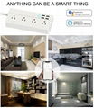 Larkkey Smart Home Alexa Wifi Smart Power Strip With USB Ports 5