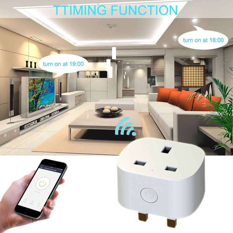 Larkkey Smart Home Alexa Voice Control UKMini WiFi Smart Plug Socket 3