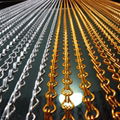 Decorative metal chain link curtain screen for door 4