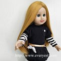 New 18 inch American girl doll with long wig that look real 3