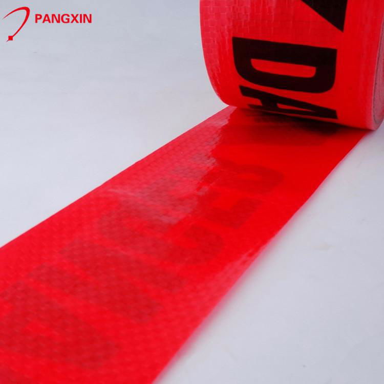 Customized wholesale logo and inscription wire underground warning safety tape 2