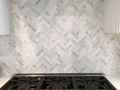 Herringbone marble flooring tiles walling tiles for sale 2