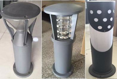 Led bollard lawn light