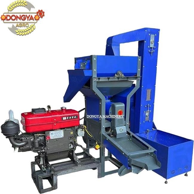 water cooled diesel type commericial rice mill machine