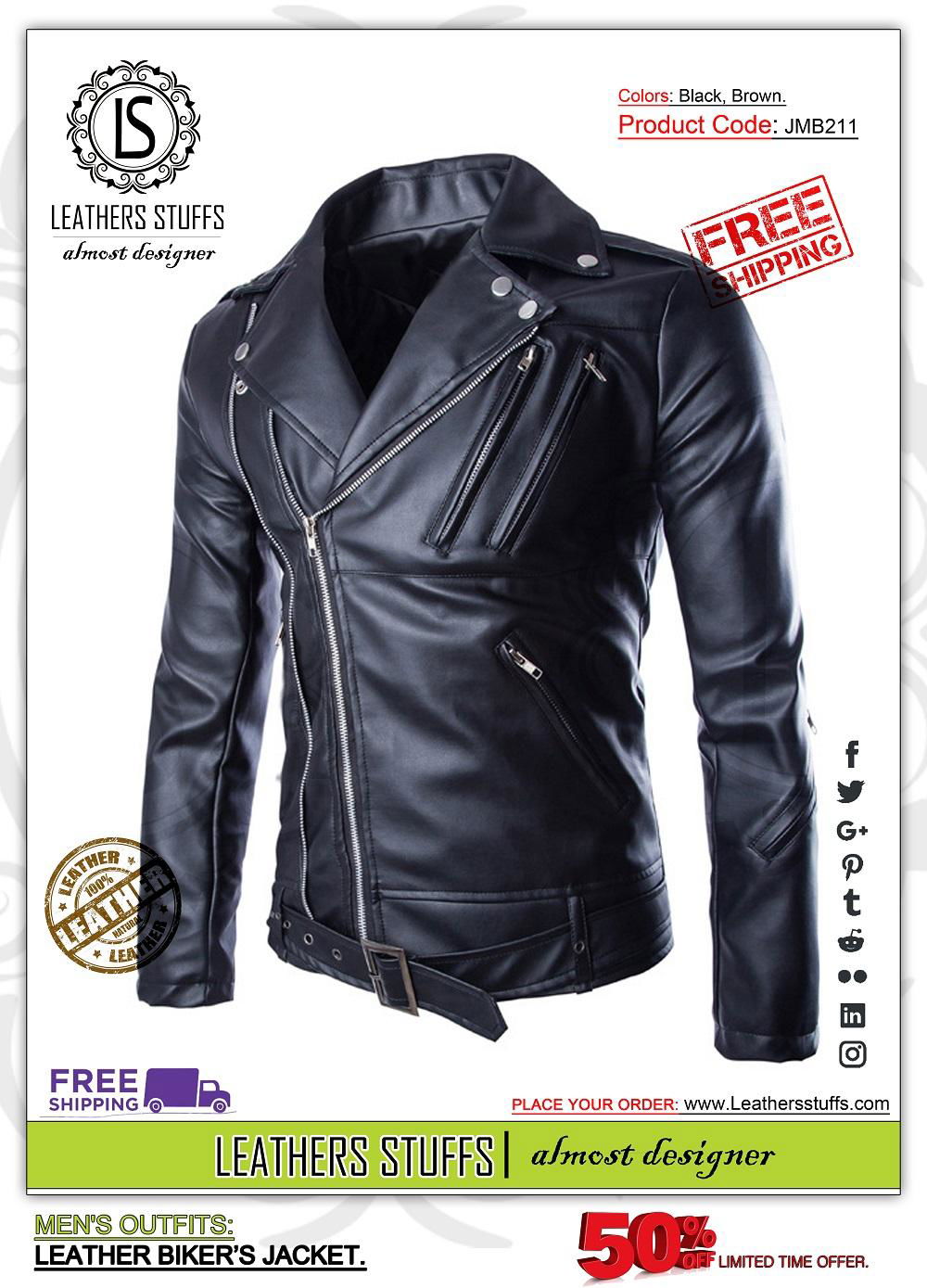 Leather Biker Jackets New (Pakistan Trading Company) Raw Hides and