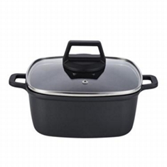 Hot Sale diecasting aluminum Multifunctional nonstick classic square casserole