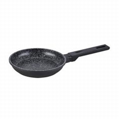 Heat resistant coating diecasting nonstick classic fry pan without lid