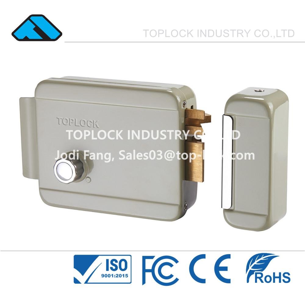 12v DC Electric Rim Door Lock with Sigle Cylinder 