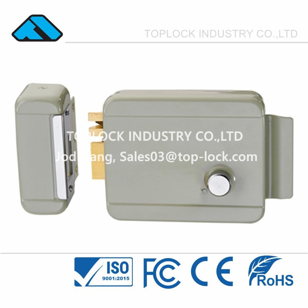 12v DC Electric Rim Door Lock with Sigle Cylinder  2