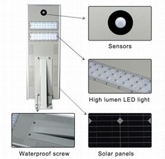 LED all in one solar street light