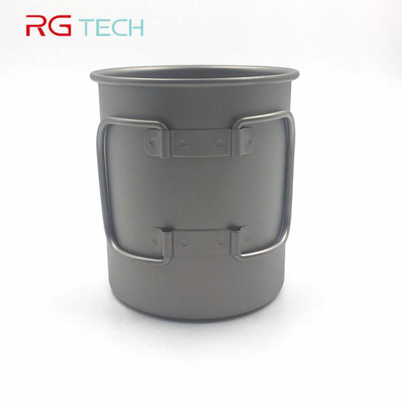 Eco-Friendly Backpacking Camping Cup Titanium Mug 4