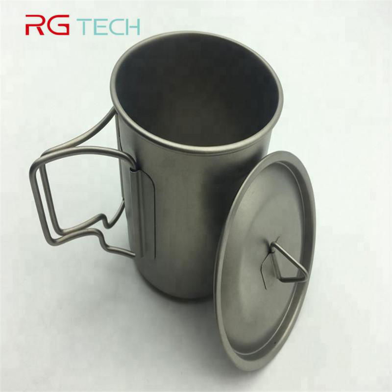 Eco-Friendly Backpacking Camping Cup Titanium Mug 5