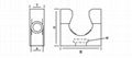 Tubing Clamp (Bracket) for PA Nylon Corrugated Conduits 2