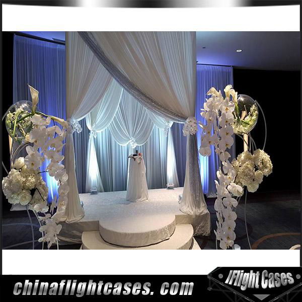 RK Event used table background stand drapery 2