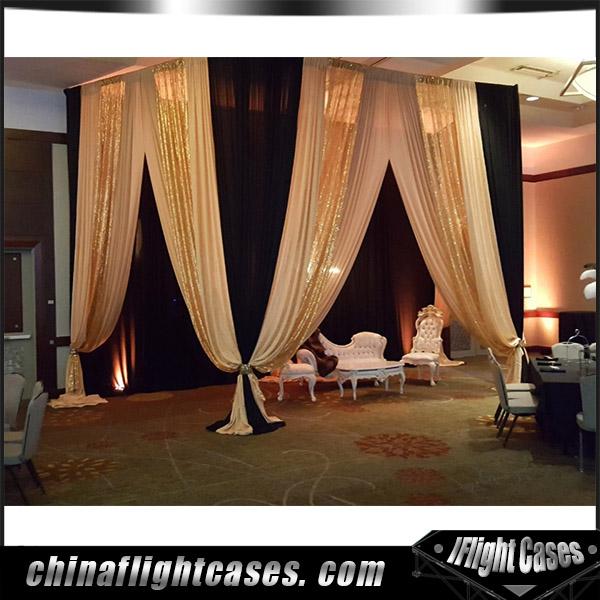 RK Outdoor decoration wedding used small square pipe and drape drapery 2