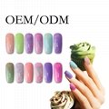 Wholesale private label high quality no smell cheese gel nail polish with lamp U