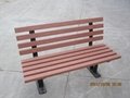 outdoor waterproof wpc marble garden bench