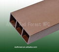 Decorative wood plastic exterior wall