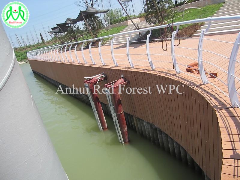 Decorative wood plastic exterior wall panel K80180 Red Forest