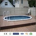 wood plastic composite flooring around swimming pool   4