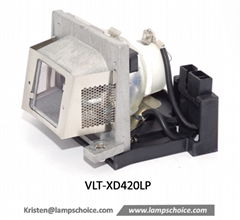 Projector Lamp with lamp cage for MITSUBISHI SD420 Projector