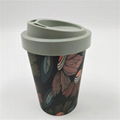 Eco friendly custom design bamboo fiber mug  4