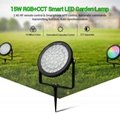 2.4G RF 15W RGB+Dual White LED Garden Light 4