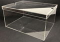 Custom Clear transparent Sneaker Display Acrylic Shoe Box for supper store 5