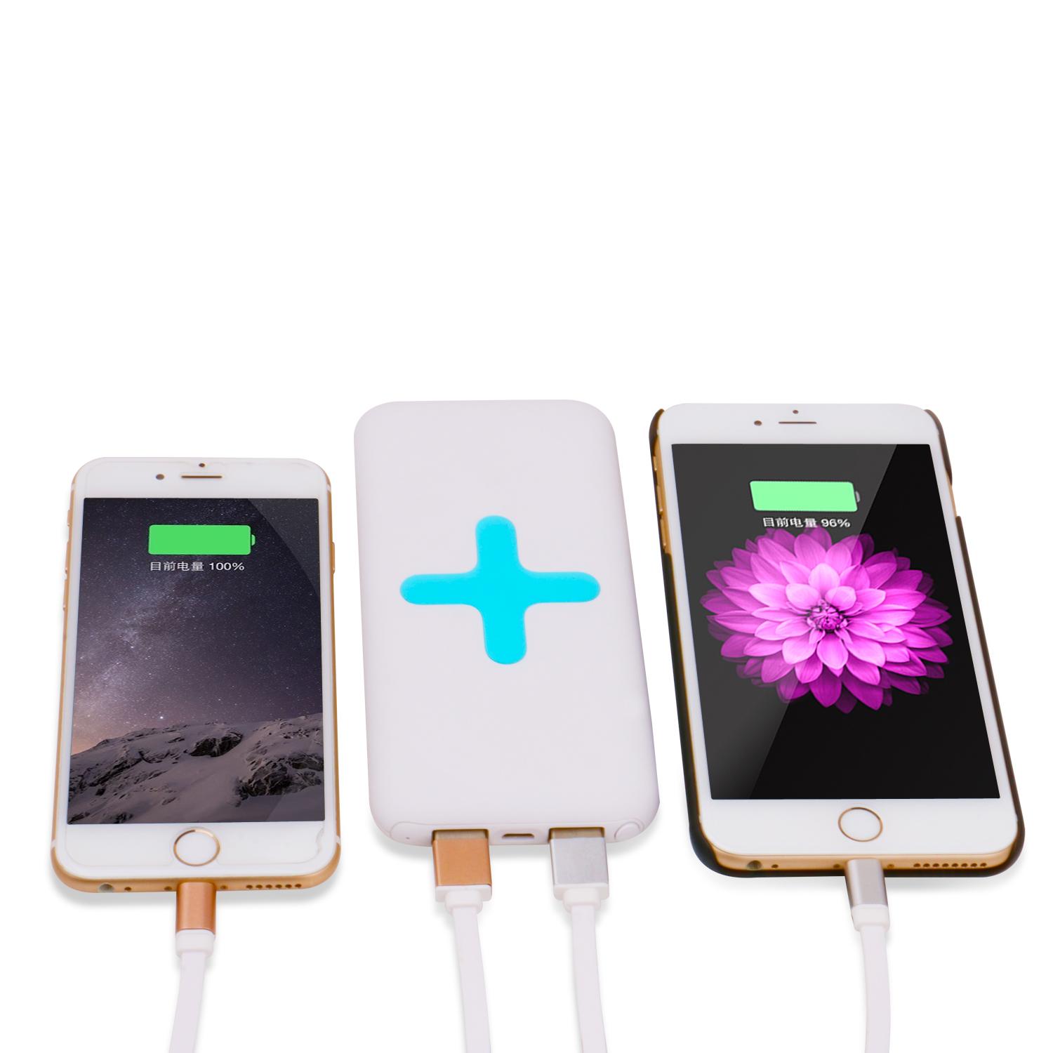 Dual USB Port fast charging wireless power bank 3