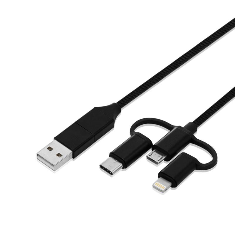 NEW 5 in 1 Nylon Braided USB cable,Charging and Data Cable 4