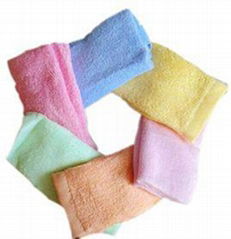 Bamboo cotton small square towel