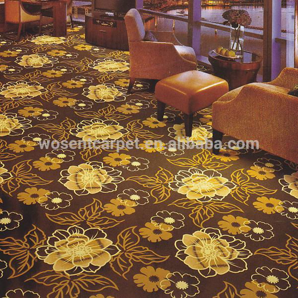 Luxury Fireproof Wool Hotel Axminster Carpet For Bedroom 3