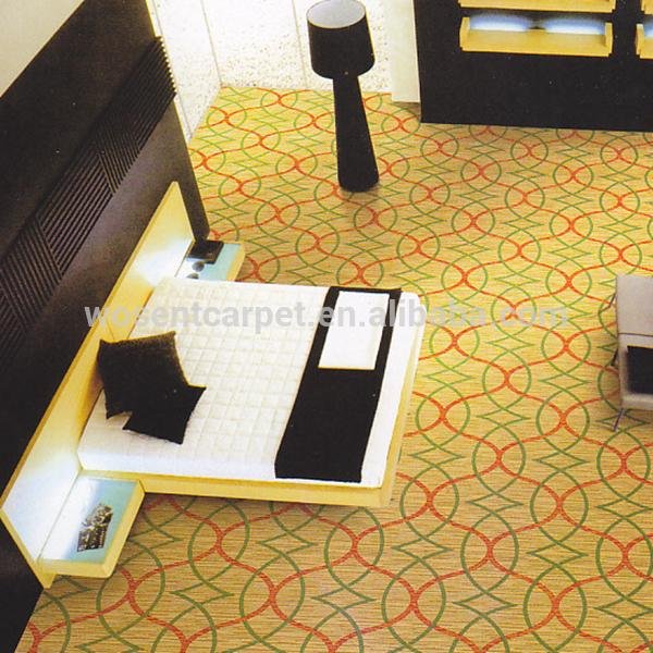 Luxury Fireproof Wool Hotel Axminster Carpet For Bedroom 5