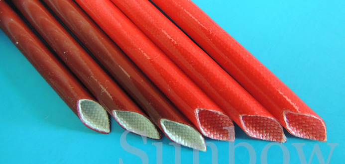 silicone rubber fiberglass sleeving(inside fiber)