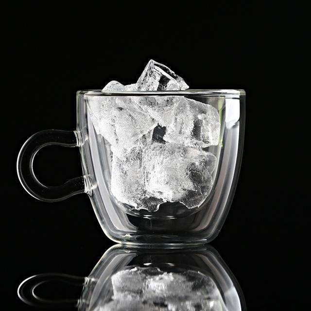 2018 Wholesale Decorative Glass Coffee Cup Mug Double Wall Glass Coffee Cup 3