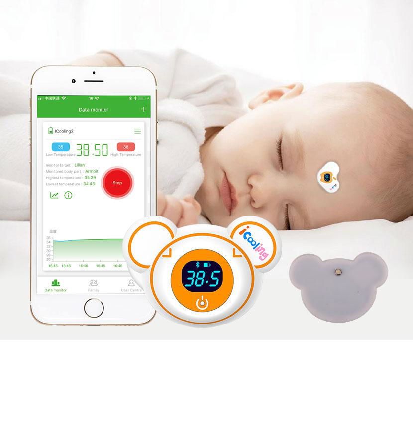 Innovative Smart Wearable Thermometer Bluetooth Thermometer Patch with APP  1