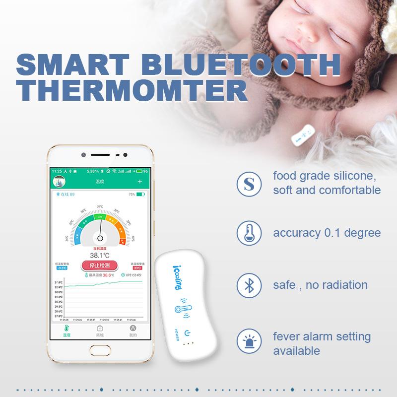 Smart Bluetooth Thermometer Patch for Kids Wearable Thermometer for