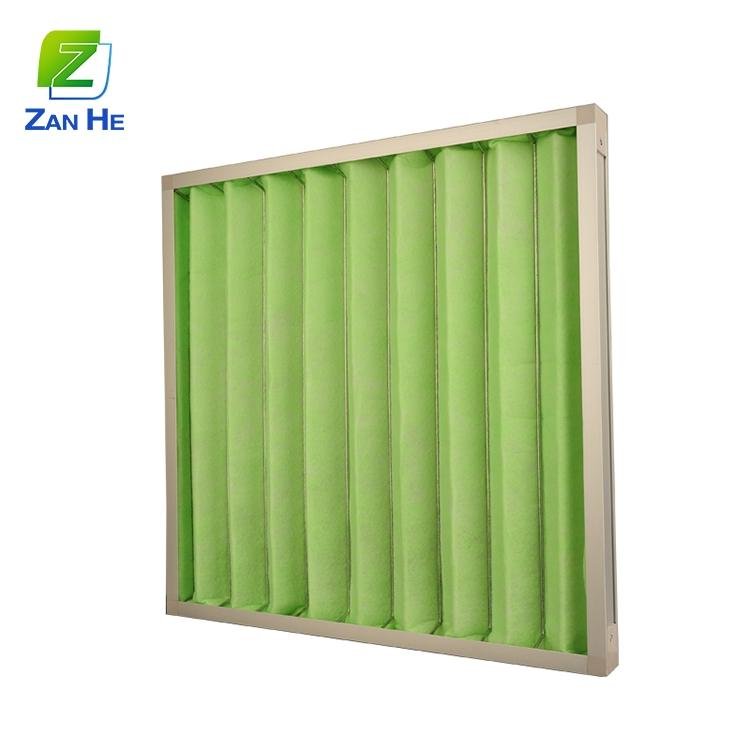 F6 industrial air condition pleated air filter