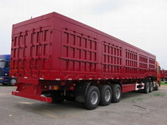 Heavy Duty 3 Axles Side Dump Trailer to Transport Construction Materials