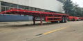 20ft 40ft Container Flatbed Trailer 2 Axles Flat Bed Trailer