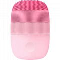 Silicone Facial Cleansing Brush facial cleanser brush and Skin Care Pink