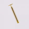 New Vibration Face Massager Golden Plated beauty bar for skin care 4