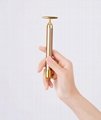 New Vibration Face Massager Golden Plated beauty bar for skin care 5